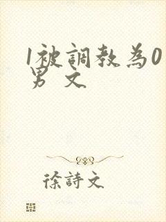 1被调教为0男男 文封面