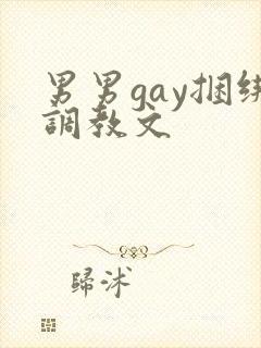 男男gay捆绑调教文
