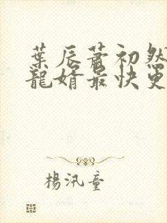 叶辰萧初然上门龙婿最快更新