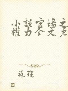 小说官场之绝对权力全文免费阅读