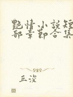 艳情小说短篇全部章节合集免费阅读封面