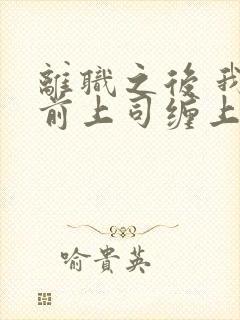 离职之后 我被前上司缠上了短剧