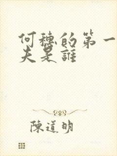 何穗的第一任丈夫是谁封面