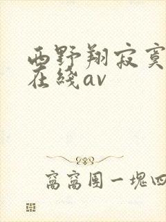 西野翔寂寞人妻在线av