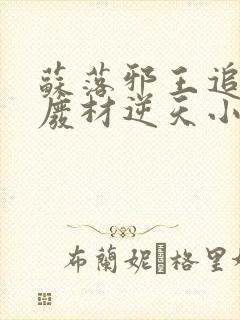 苏落邪王追妻:废材逆天小姐全文免费阅读