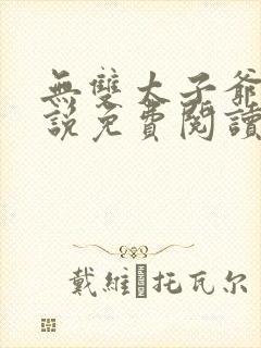 无双太子爷 小说免费阅读完本