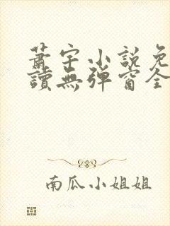 萧宇小说免费阅读无弹窗全文封面
