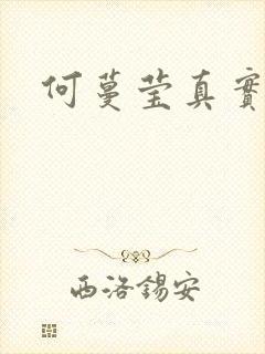 何蔓莹真实长相