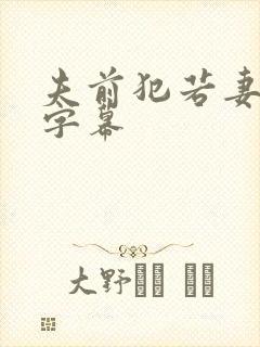 夫前犯若妻中文字幕