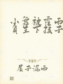 小舞被霍雨浩欺负生下孩子小说封面