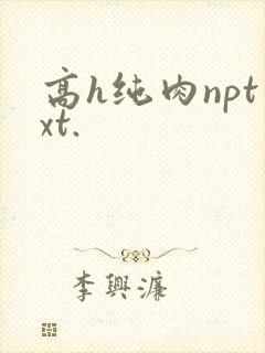 高h纯肉nptxt.