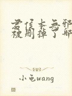 君侯本无邪短剧被删掉了哪些情节