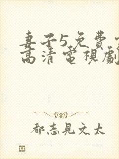 妻子5免费完整高清电视剧在线