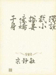 千亿总裁独宠替身娇妻小说