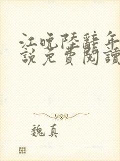 江晚陆辞年的小说免费阅读