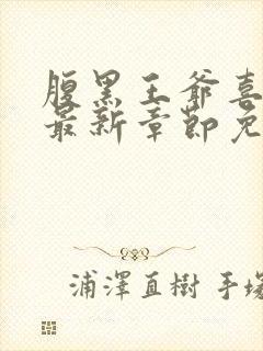 腹黑王爷喜当爹最新章节免费阅读