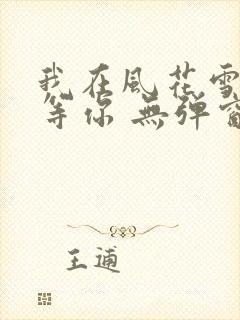我在风花雪月里等你 无弹窗封面