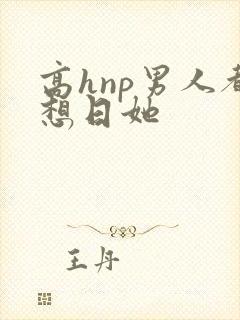 高hnp男人都想日她