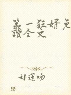 第一狂婿免费阅读全文