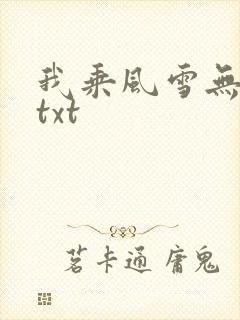 我乘风雪无删减txt