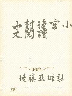 山村后宫小说全文阅读