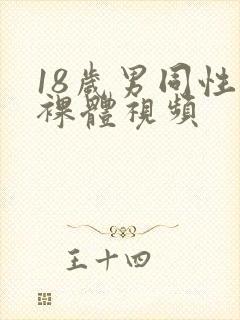 18岁男同性恋裸体视频