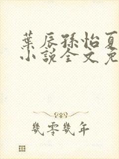 叶辰孙怡夏若雪小说全文免费阅读