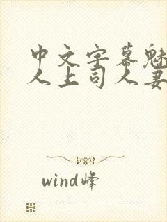 中文字幕魅惑黑人上司人妻