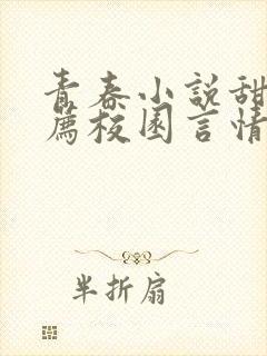 青春小说甜文推荐校园言情短篇