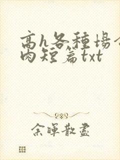高h各种场合全肉短篇txt封面
