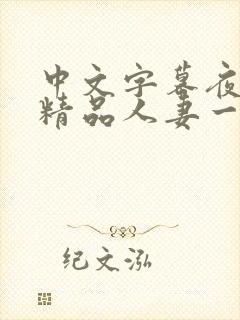 中文字幕夜夜嗨精品人妻一区二区封面