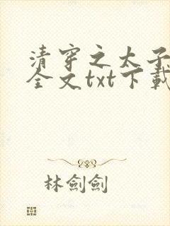 清穿之太子娇妃全文txt下载