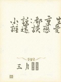 小说:都重生了谁还谈恋爱啊