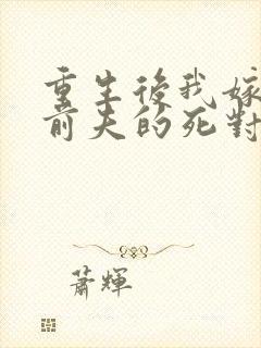 重生后我嫁给了前夫的死对头