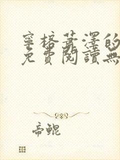 宁榕萧泽的小说免费阅读无弹窗