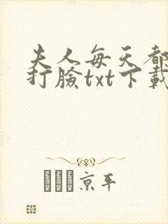 夫人每天都在线打脸txt下载全本