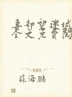 妻却望迷城沈莹全文免费阅读笔趣阁