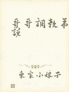 哥哥调教弟弟小说