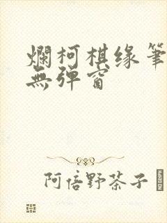 烂柯棋缘笔趣阁无弹窗