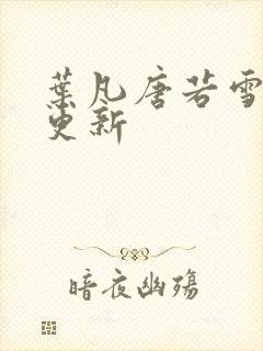 叶凡唐若雪免费更新