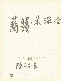 花昭,叶深全文阅读封面