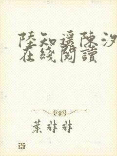 陆知遥陈汐小说在线阅读