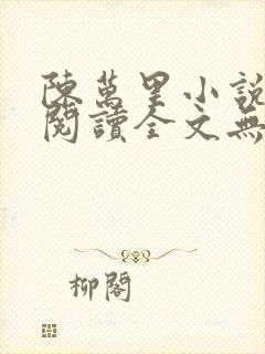 陈万里小说免费阅读全文无弹窗