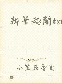 新笔趣阁txt