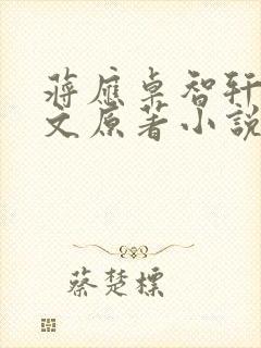 蒋应卓智轩同人文原著小说叫什么名