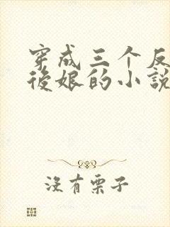 穿成三个反派的后娘的小说