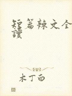 短篇辣文全文阅读封面