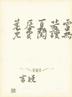 叶辰夏若雪孙怡免费阅读无弹窗