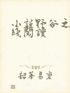 小说野谷之欢在线阅读