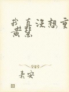 我真没想重生啊黄慧封面